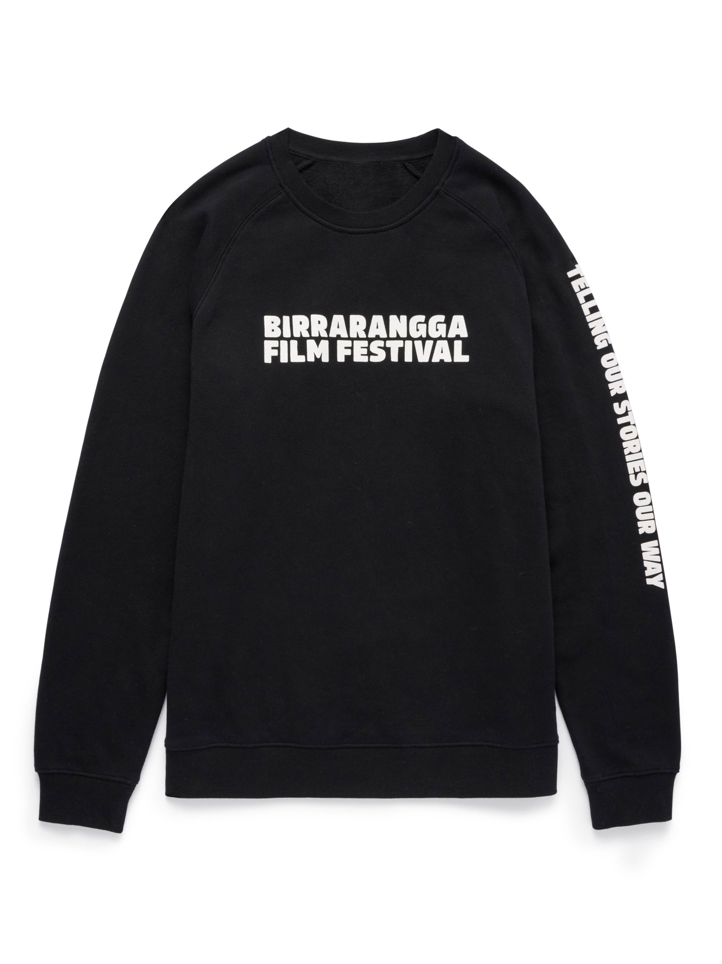 Black Crew Jumper Tagline