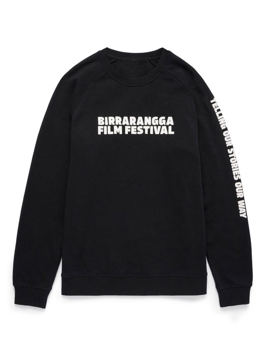 Black Crew Jumper Tagline